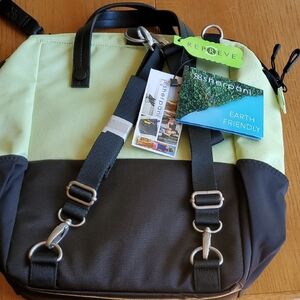 Sherpani Lime and Black Eco-Friendly Backpack